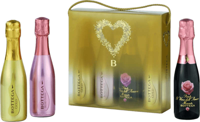 Bottega Prosecco Piccolo Set 4 x 0,2l - Bottega