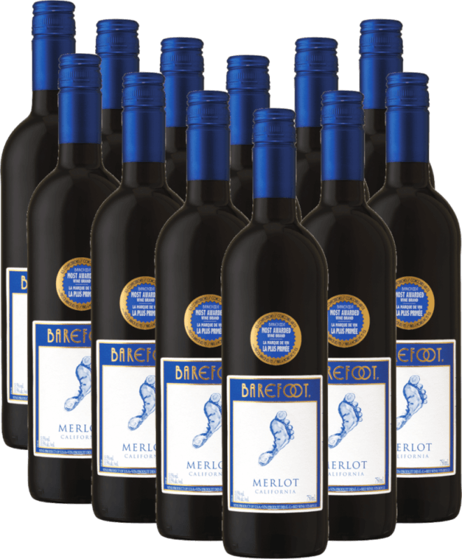 12er Vorteils-Weinpaket Merlot - Barefoot