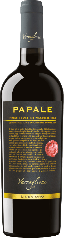 Förhandsvisning: 6er Vorteils-Weinpaket - Papale Linea Oro Primitivo di Manduria - Varvaglione