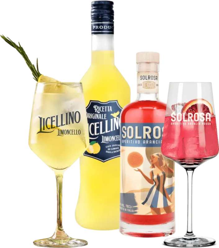 Pricklig sommar med Licellino & Solrosa - 2x provpaket inkl. 2 glas