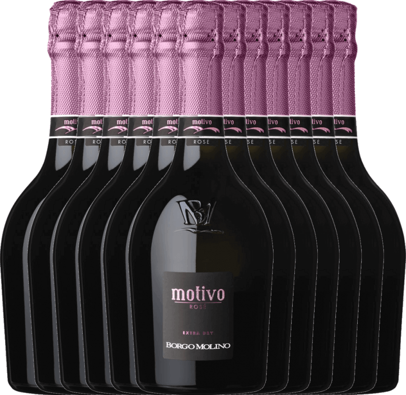 12er Vorteils-Weinpaket - Motivo Rosé extra dry - Borgo Molino
