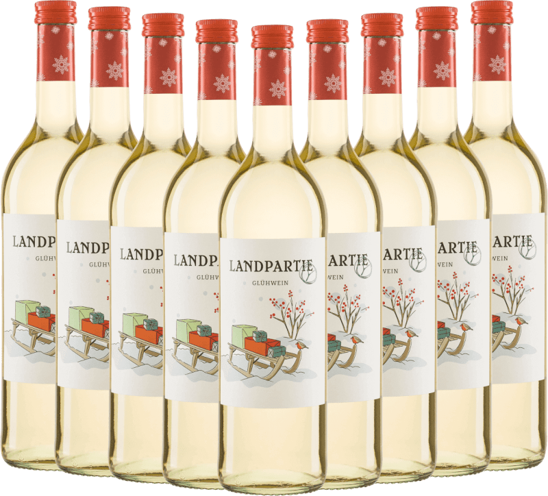 9x Vorteilspaket Landparty Premium Glühwein Weiß - Peter Riegel Weinimport