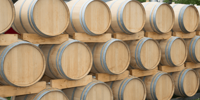 Barriquelagring är en toppmodernitet i Bordeaux