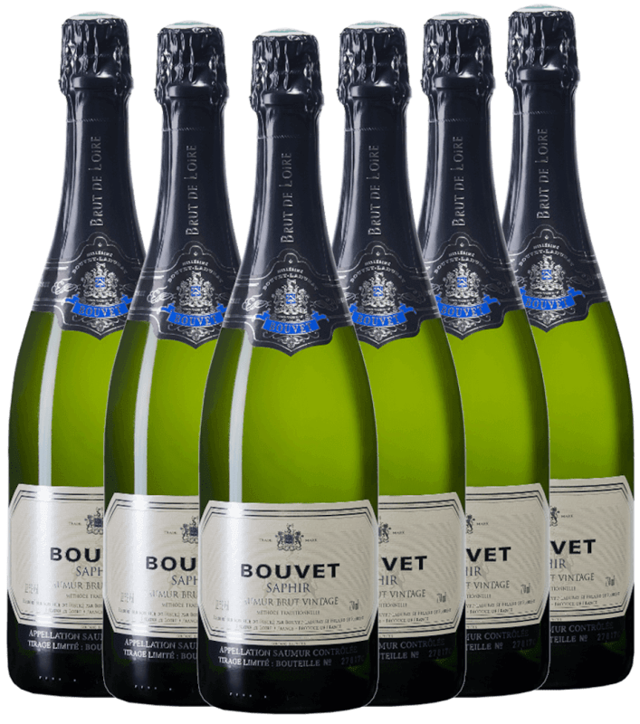 6x Vorteils-Weinpaket Crémant Saphir Saumur Brut - Bouvet Ladubay