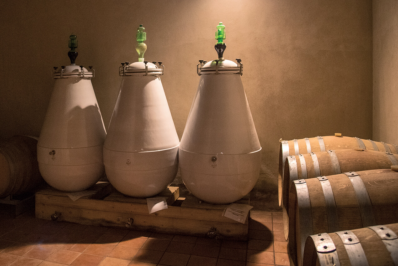 Amfora i vinkällaren