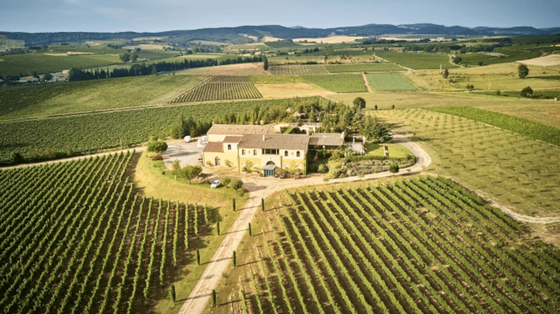 Domaine Gayda från ovan Domaine Gayda från ovan