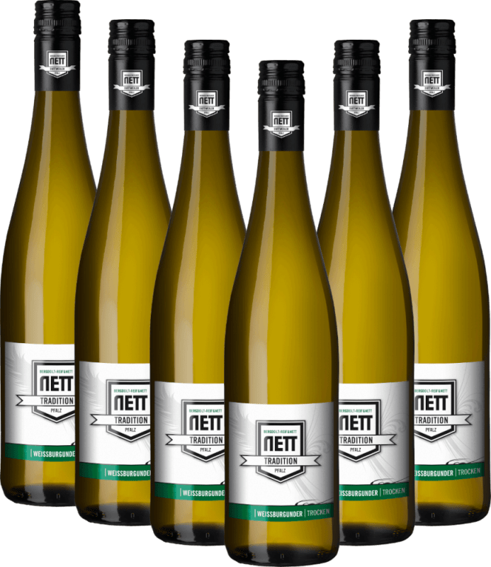 6x Vorteils-Weinpaket Tradition Weißburgunder trocken - Bergdolt-Reif & Nett
