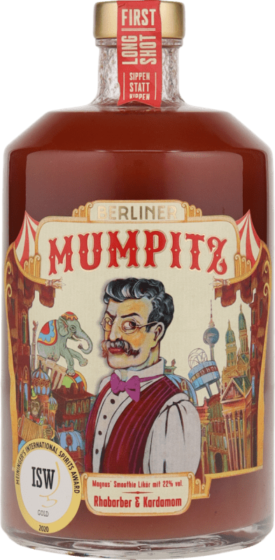 Likör Rhabarber & Kardamom vegan - Berliner Mumpitz