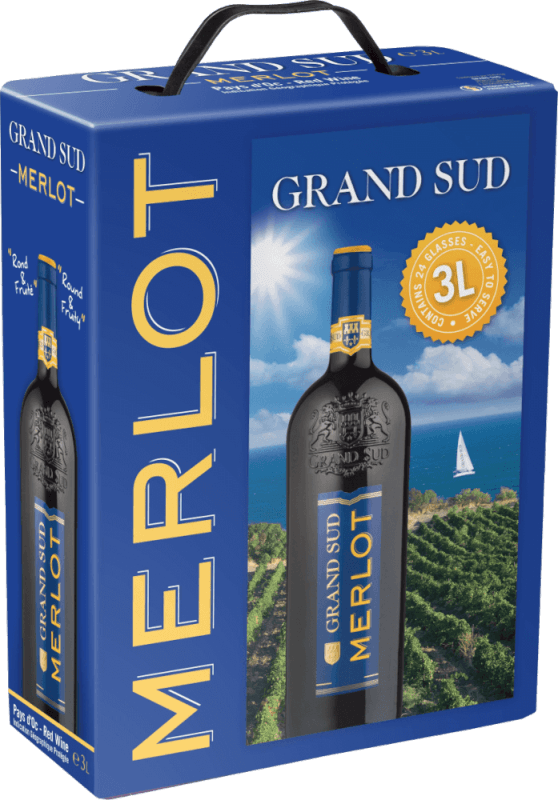 Grand Sud Merlot 3 l Bag in Box - Les Grands Chais de France