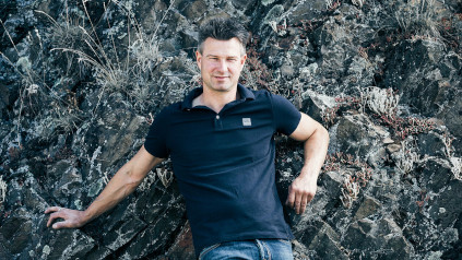 Tim Schäfer-Fröhlich leder lyckan på vingården i Bockenau