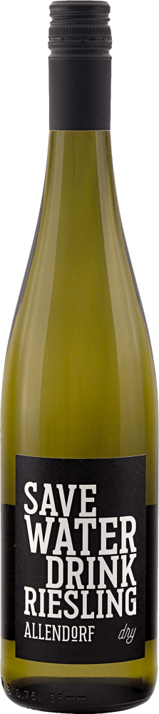 Förhandsvisning: Save Water drink Riesling dry - Fritz Allendorf - 6x Vorteilspaket