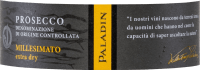 Förhandsvisning: Prosecco Millesimato Spumante Extra Dry DOC - Paladin