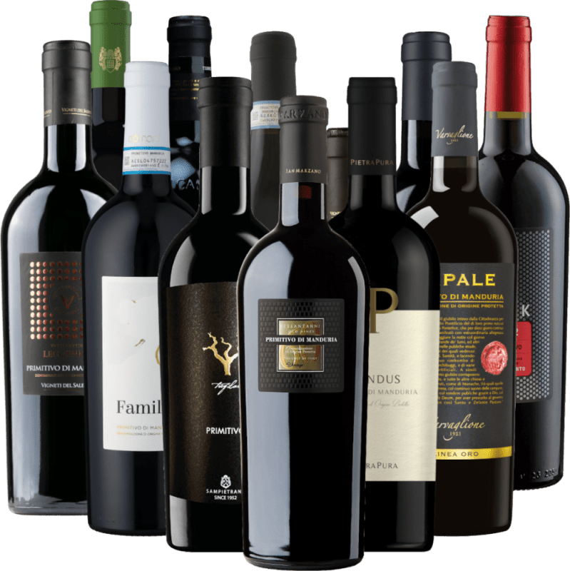 De bästa Primitivo-mästarna från VINELLO – 12x provpaket